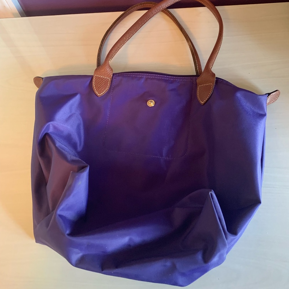 Small Purple Longchamp Tote